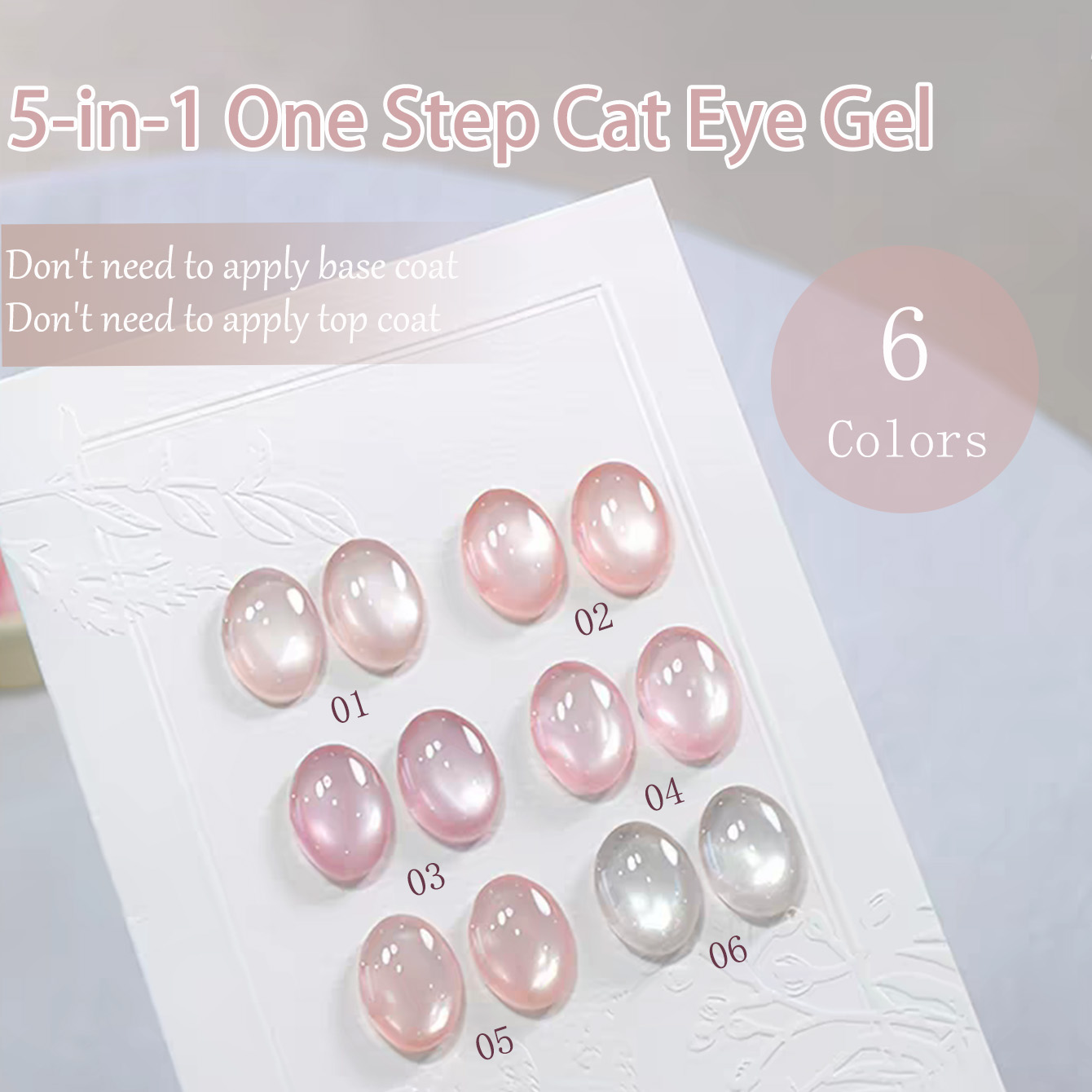 SHAKA 1-6pcs Ice Transparent 5 - Nail Art One Stroke ulasan dan harga