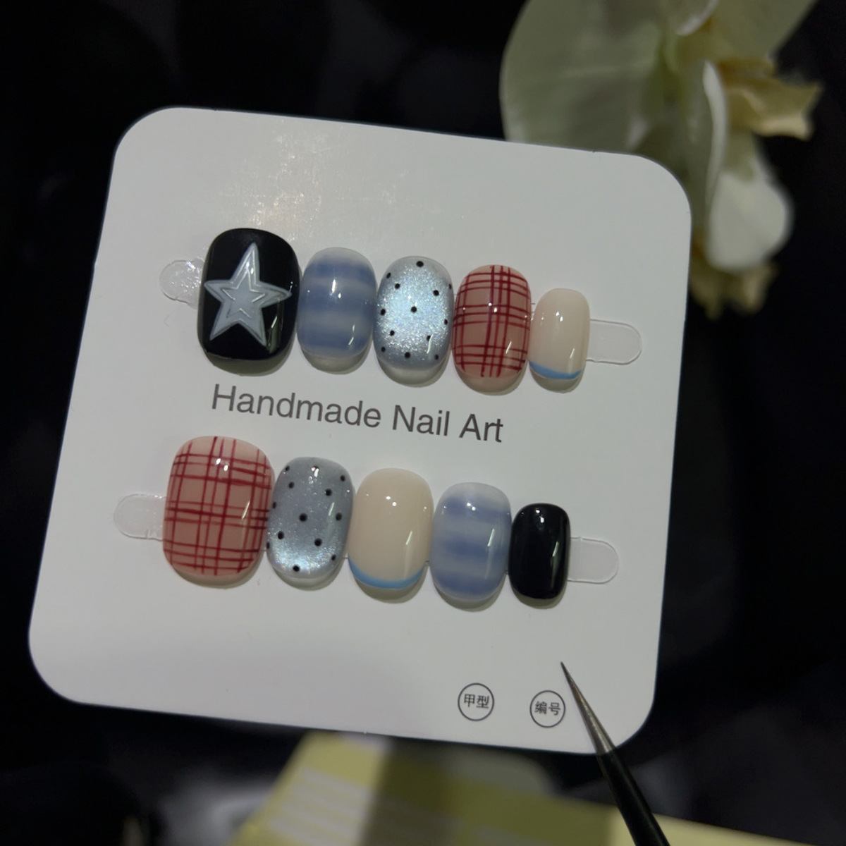 10PCS Glitter Cat Eye Short Sq - Nail Art Glitter ulasan dan harga