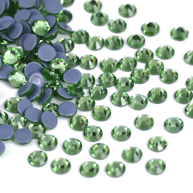 Glass Emerald Peridot Green Cr - Nail Art Emerald Green ulasan dan harga