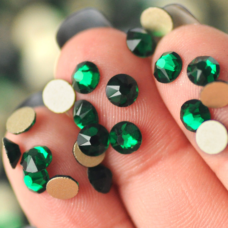YANRUO 2088NoHF All Sizes Emer - Nail Art Emerald Green ulasan dan harga