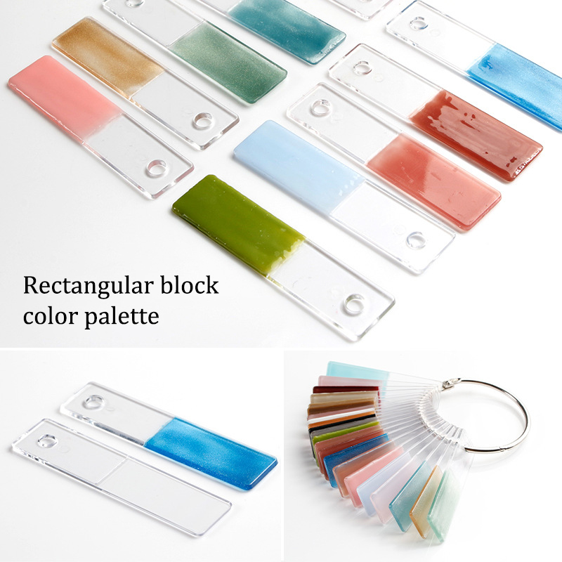 Rectangle Fake Nail Art Displa - Nail Art Navy ulasan dan harga