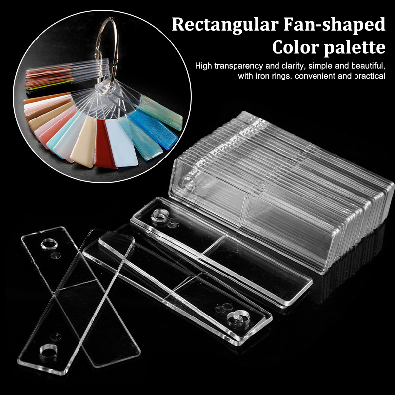 Rectangle Fake Nail Art Displa - Nail Art Navy ulasan dan harga