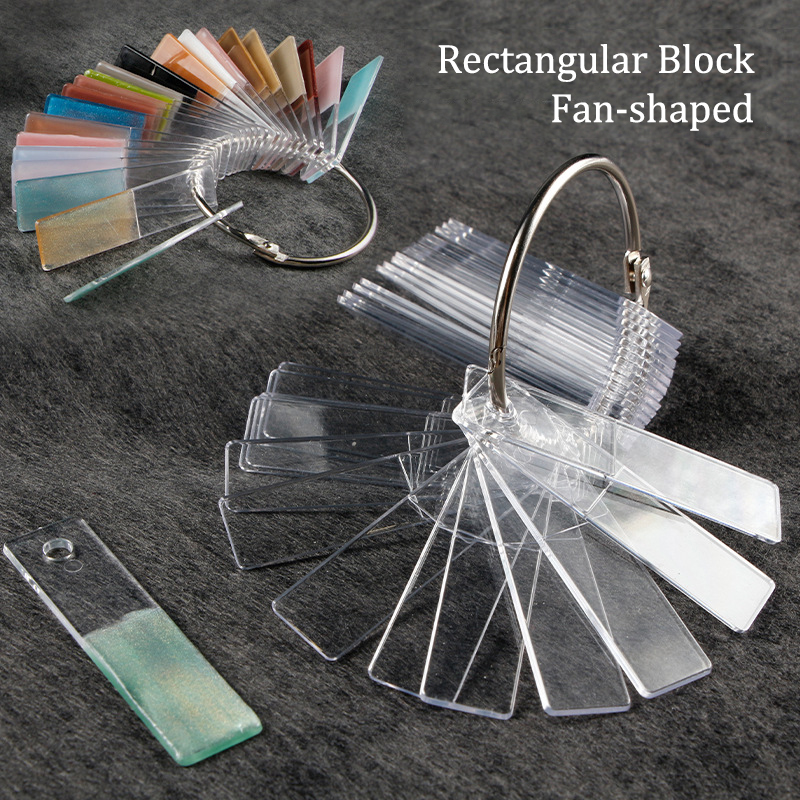 Rectangle Fake Nail Art Displa - Nail Art Navy ulasan dan harga