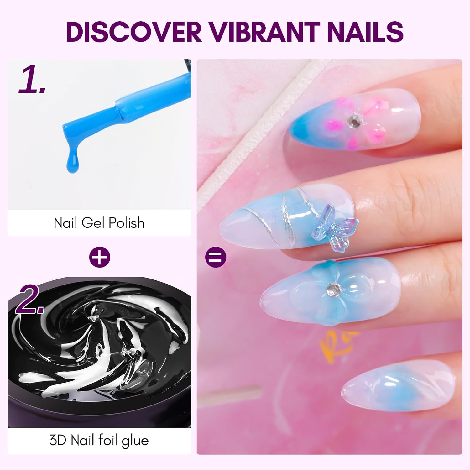 Makartt 3D Nail Gel 8ml Nail F - Uv Led Lamp Nail ulasan dan harga
