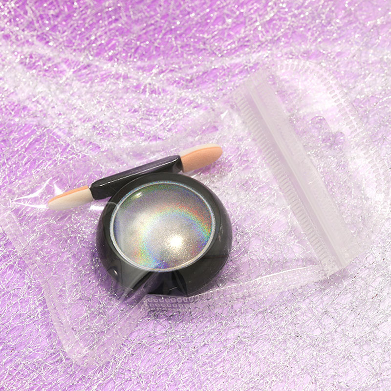 6 Colors Chrome Laser Nail Pow - Nail Glitter Chrome ulasan dan harga