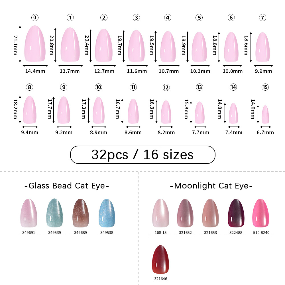 VITAGWX 32pcs Press on Nails A - Nail Art Glitter ulasan dan harga