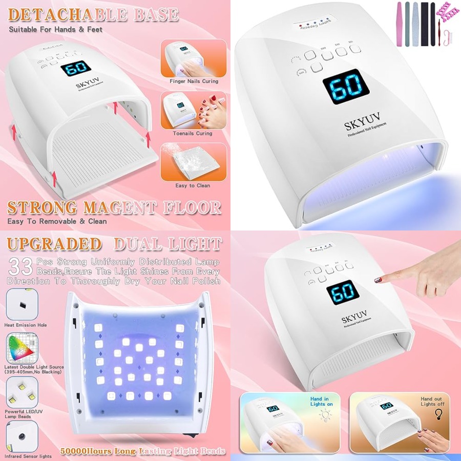 Rechargeable Faster Drying UV  - Uv Led Lamp Nail ulasan dan harga