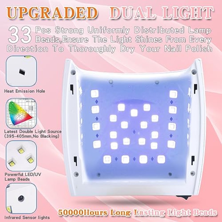 Rechargeable Faster Drying UV  - Uv Led Lamp Nail ulasan dan harga