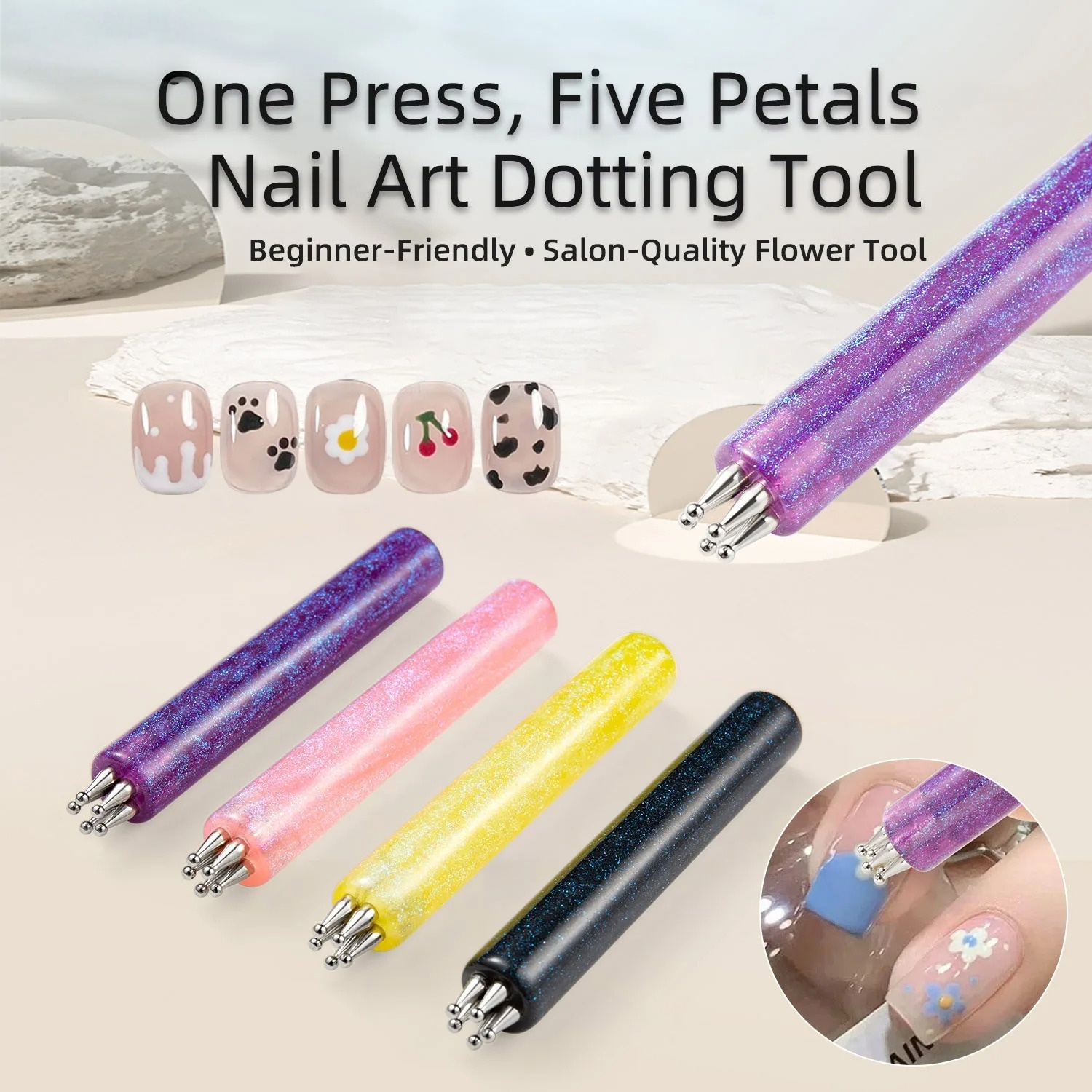 1pc Nail Art Pen with Flower T - Nail Art One Stroke ulasan dan harga