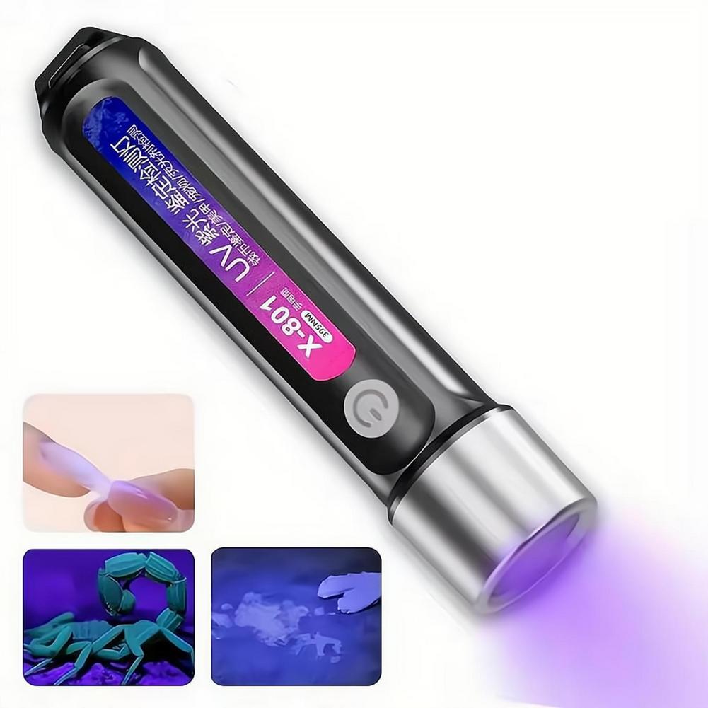 Mini UV LED Blacklight Flashli - Uv Led Lamp Nail ulasan dan harga