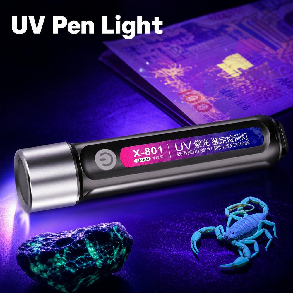 Mini UV LED Blacklight Flashli - Uv Led Lamp Nail ulasan dan harga