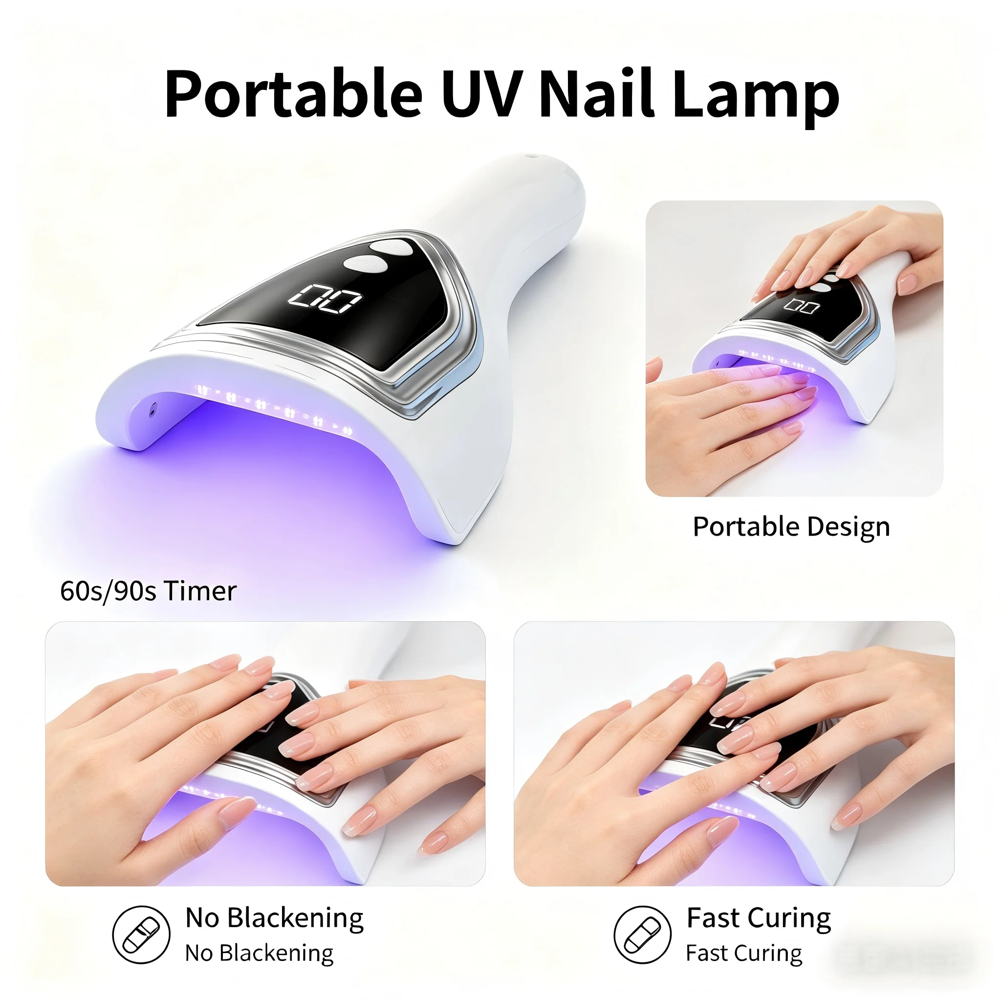 Portable UV Nail Lamp,Recharge - Uv Led Lamp Nail ulasan dan harga
