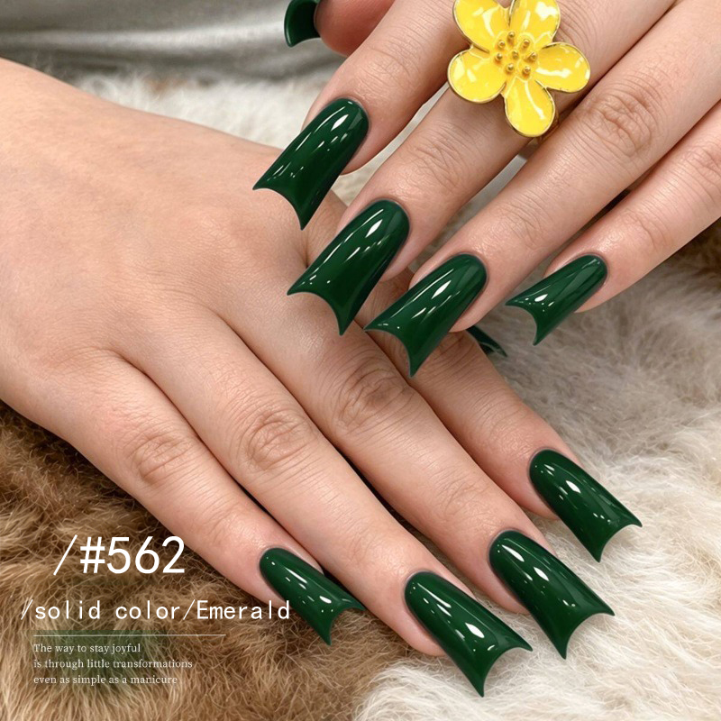 Emerald Green Solid Color Gel  - Nail Art Emerald Green ulasan dan harga