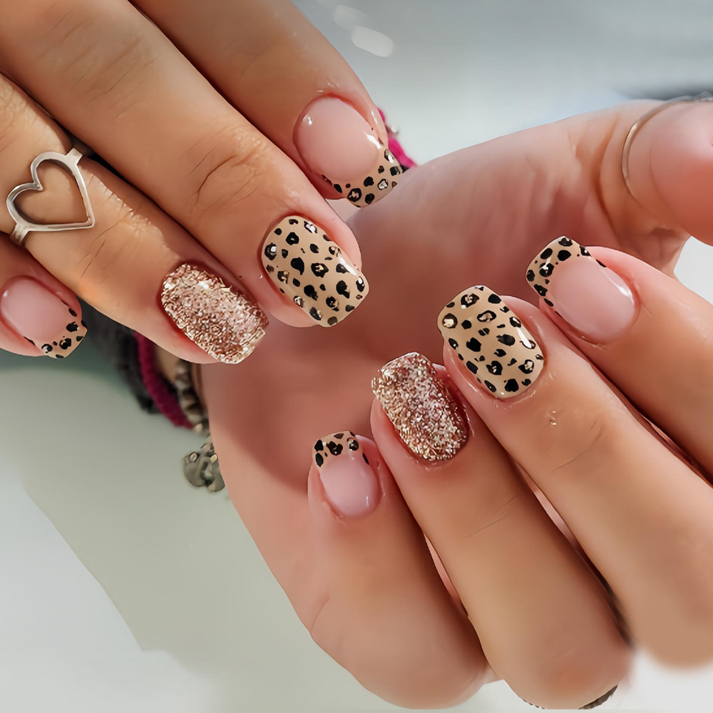 Short long fake nails for wome - Nail Art Glitter ulasan dan harga