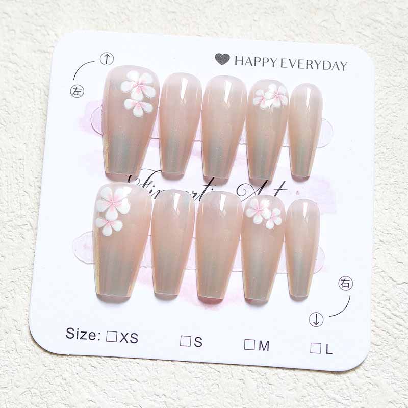 10 Pcs Women French Style High - Nail Art French Nails ulasan dan harga