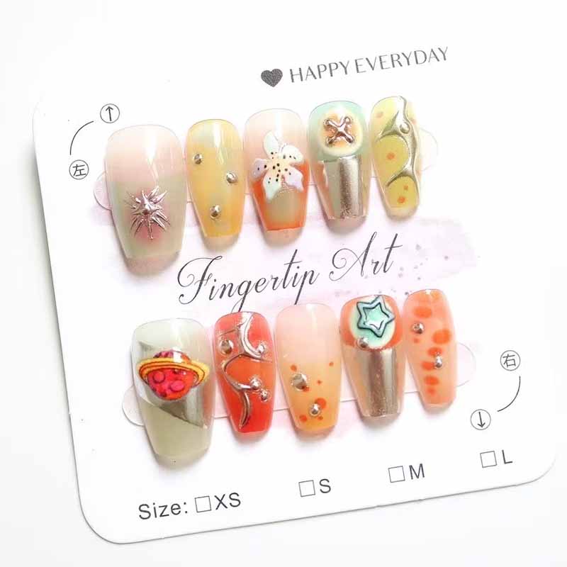 10 Pcs Women French Style High - Nail Art French Nails ulasan dan harga