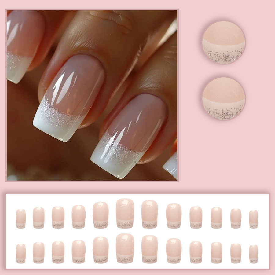 24pcs/set Medium Square fake n - Nail Art Glitter ulasan dan harga