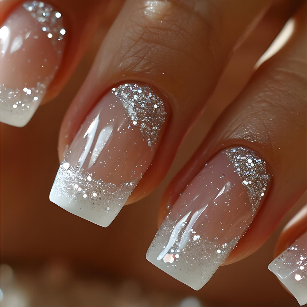 24pcs/set Medium Square fake n - Nail Art Glitter ulasan dan harga