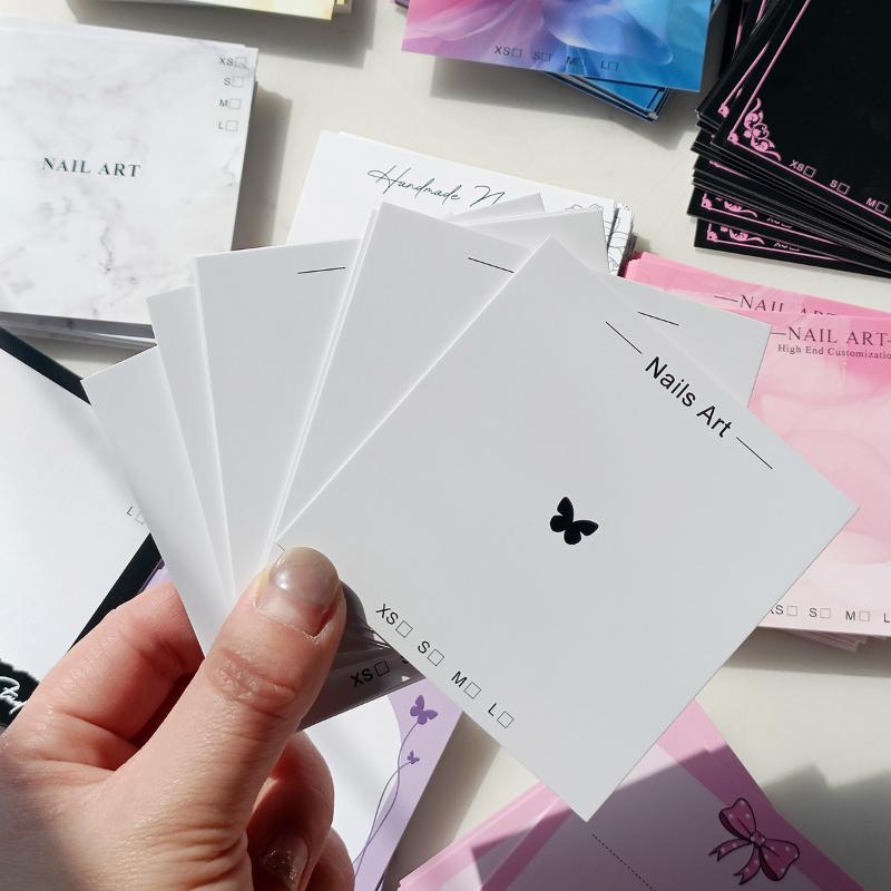 ●20 Sheets Press On Nail Botto - Nail Art Navy ulasan dan harga