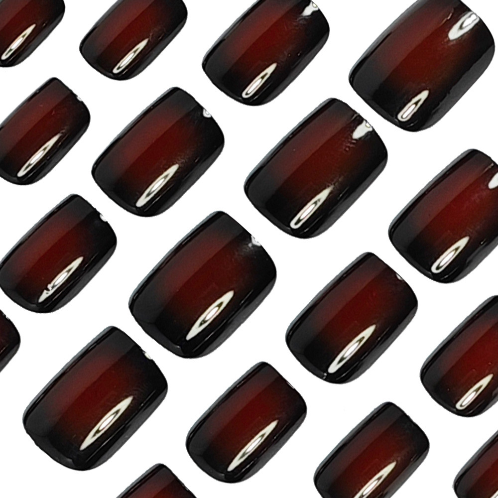 Short Square fake nails for wo - Nail Art French Nails ulasan dan harga