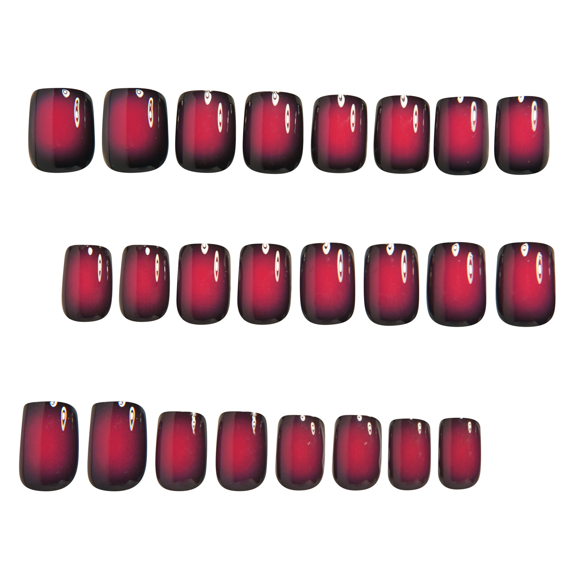 Short Square fake nails for wo - Nail Art French Nails ulasan dan harga