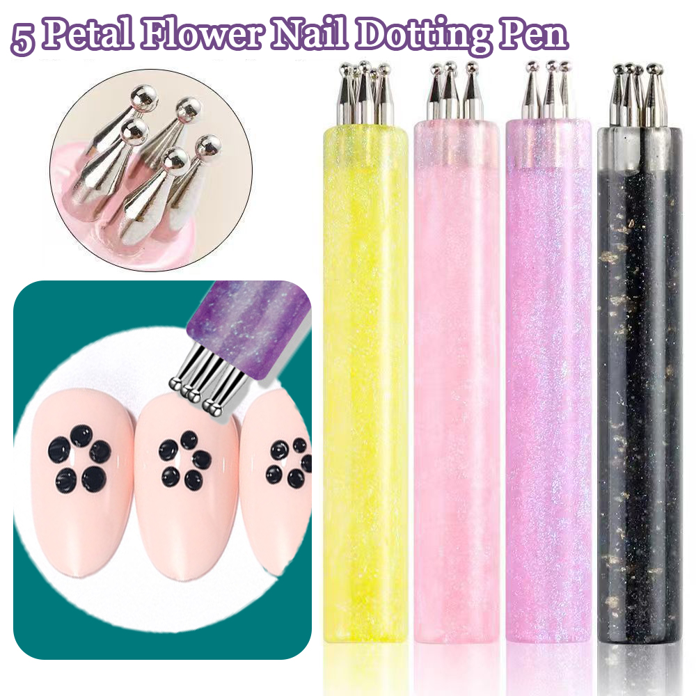 5 Petal Flower Nail Dotting Pe - Nail Art One Stroke ulasan dan harga