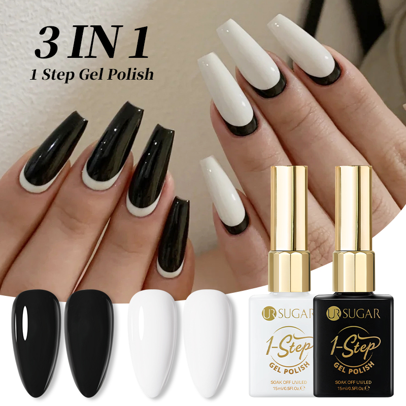 UR SUGAR 3 IN 1 Black White 1- - Nail Art One Stroke ulasan dan harga