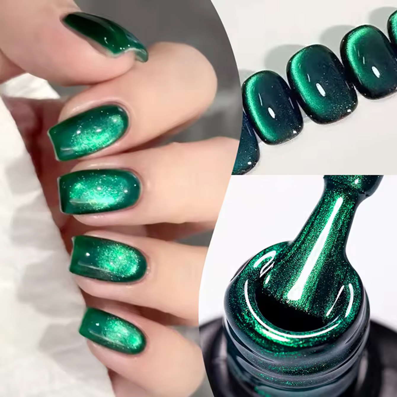MAINEL 10ML 1Pcs High Saturati - Nail Art Emerald Green ulasan dan harga