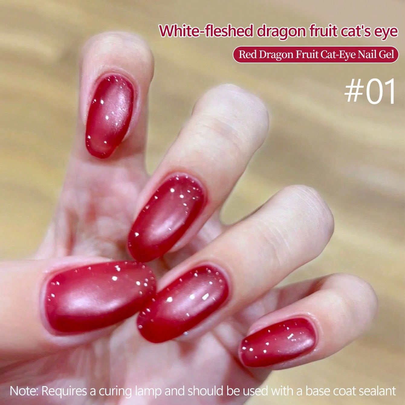 1-5pcs2026NewDragon Fruit Cat  - Nail Art Emerald Green ulasan dan harga