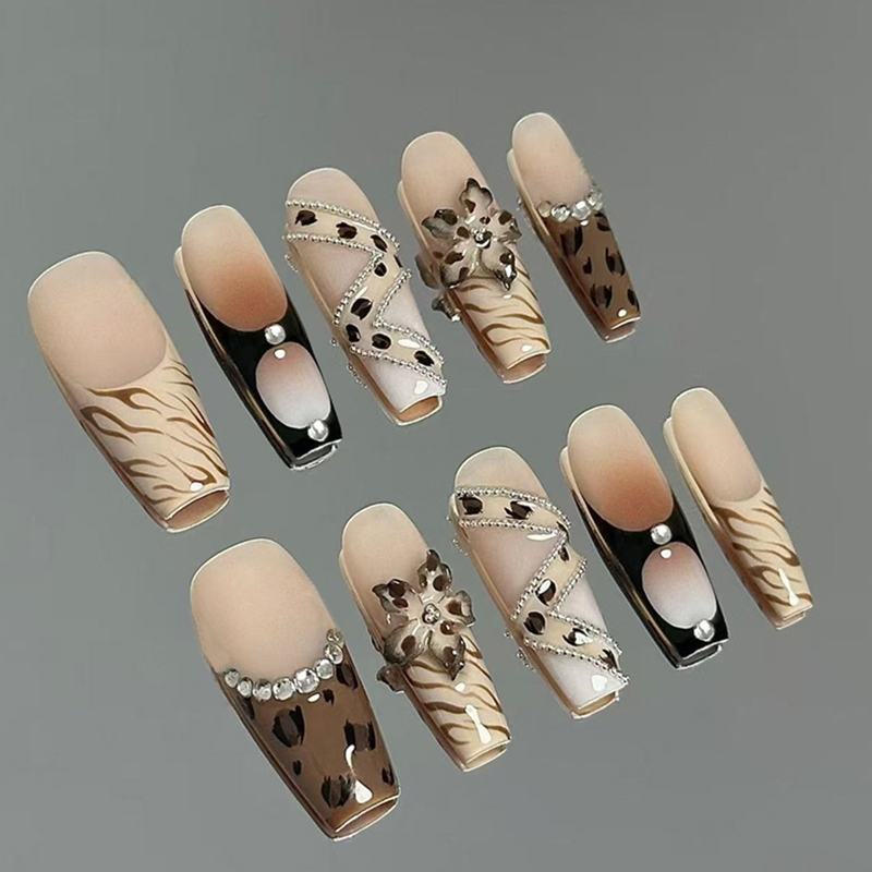 10Pcs French Sweet Cool Light  - Nail Art French Nails ulasan dan harga
