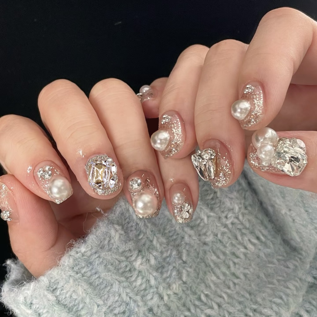 24Pcs Cat's Eye Simple Glitter - Nail Art Glitter ulasan dan harga