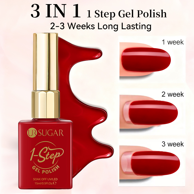 UR SUGAR 15ml Red 1-step Gel P - Nail Art One Stroke ulasan dan harga