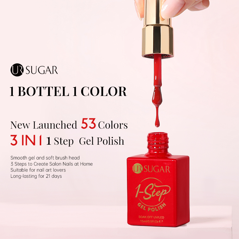 UR SUGAR 15ml Red 1-step Gel P - Nail Art One Stroke ulasan dan harga