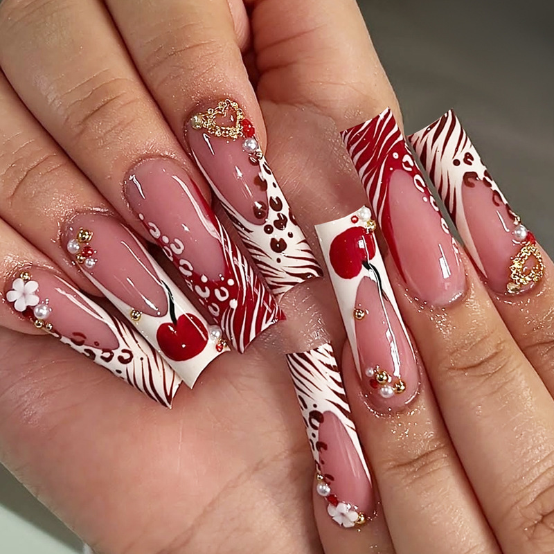 24Pcs Long Coffin Pentagram Rh - Nail Art Glitter ulasan dan harga