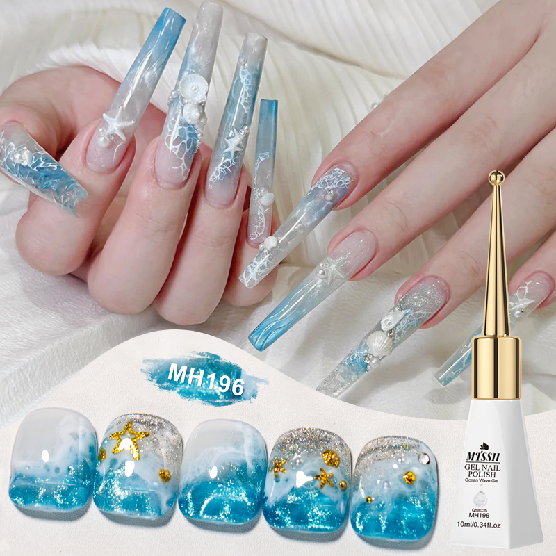 10ml Bubble Ocean Wave White G - Nail Art One Stroke ulasan dan harga