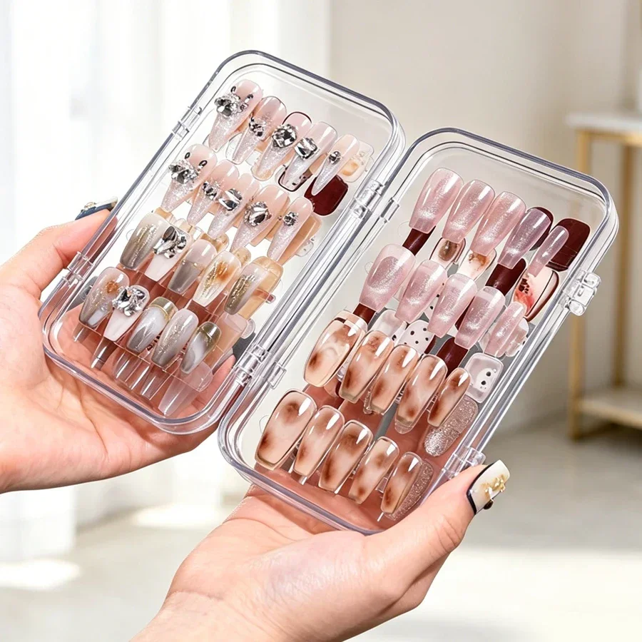 Clear Foldable Press On Nail S - Nail Art Navy ulasan dan harga