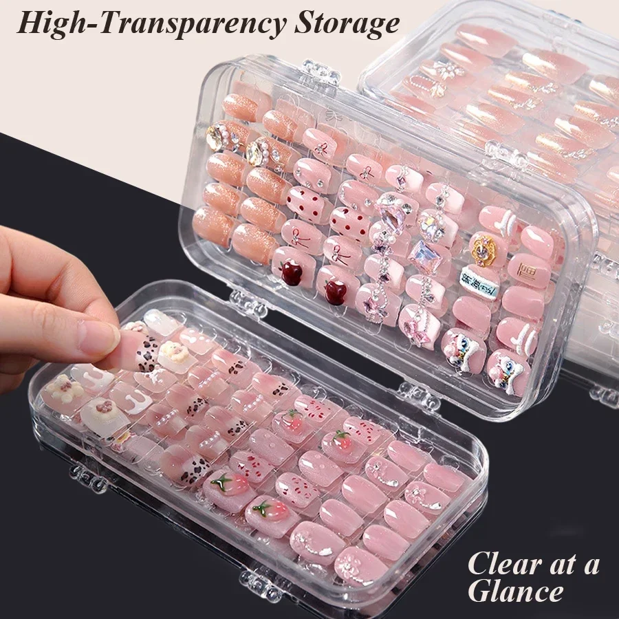 Clear Foldable Press On Nail S - Nail Art Navy ulasan dan harga