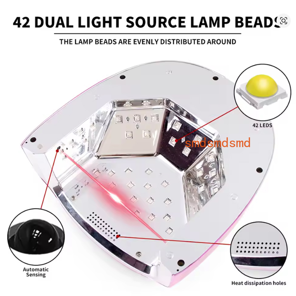 Rechargeable 96W Nail Lamp wit - Uv Led Lamp Nail ulasan dan harga