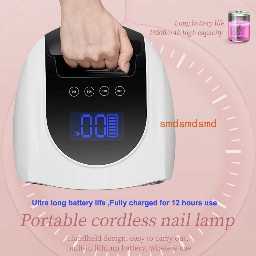 Rechargeable 96W Nail Lamp wit - Uv Led Lamp Nail ulasan dan harga