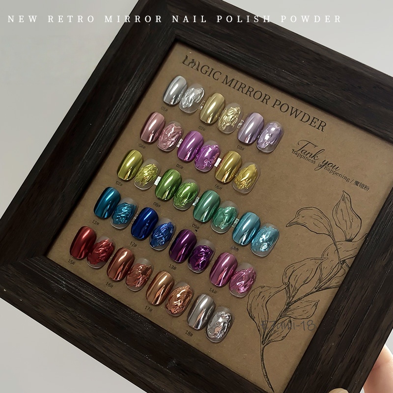 Nail Magic Mirror Powder Multi - Nail Glitter Chrome ulasan dan harga