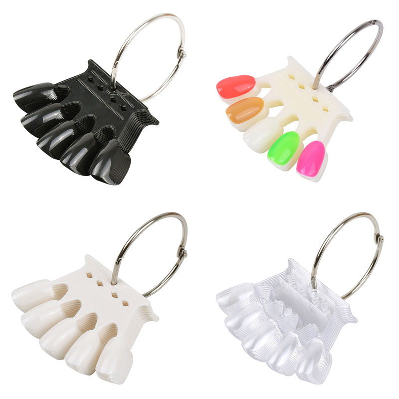 4Colors False Nail Tips Displa - Nail Art Navy ulasan dan harga