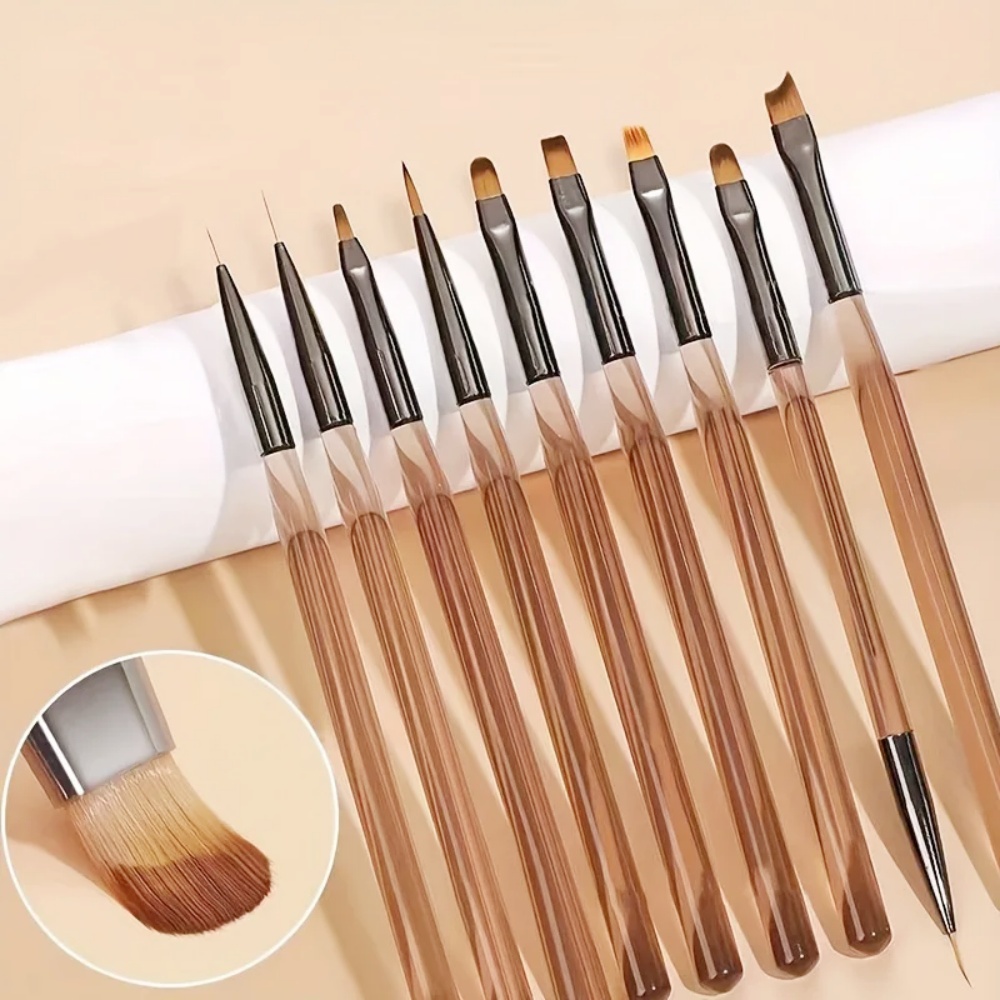 9PCS Nail Brush for Nail Art D - Nail Art Navy ulasan dan harga