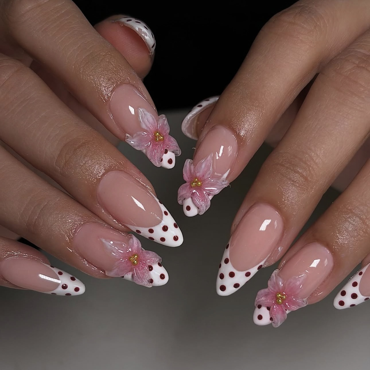 24Pcs French Blush Pink Design - Nail Art French Nails ulasan dan harga
